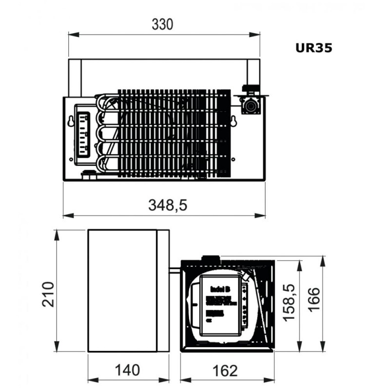 Агрегат охлаждающий компрессорный Indel B UR35