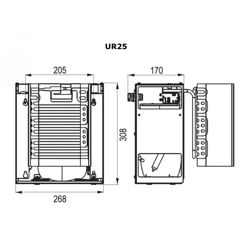 Агрегат охлаждающий компрессорный Indel B UR25