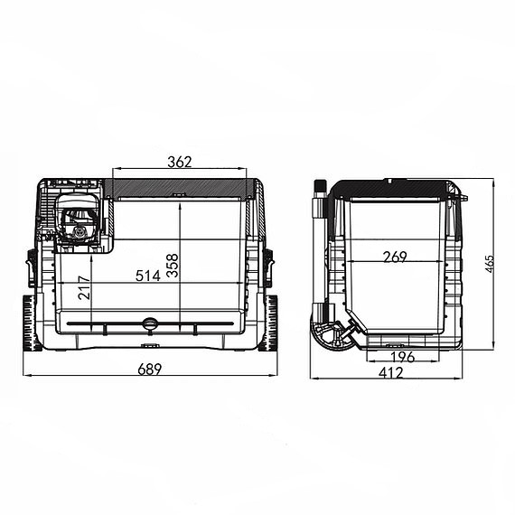 Компрессорный автохолодильник ALPICOOL Alpicool NX42 (42 л.) 12-24-220В